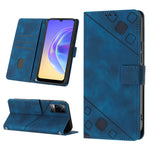 Custodia per telefono in pelle goffrata effetto pelle, For vivo S10e 5G / V23e 4G&5G / Y75 4G, For vivo V20 / V21e 4G / Y73 2021, For vivo Y02s, For vivo Y15s 2021 / Y15a