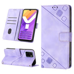 Custodia per telefono in pelle goffrata effetto pelle, For vivo S10e 5G / V23e 4G&5G / Y75 4G, For vivo V20 / V21e 4G / Y73 2021, For vivo Y02s, For vivo Y15s 2021 / Y15a