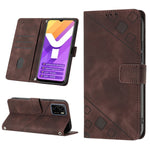 Custodia per telefono in pelle goffrata effetto pelle, For vivo S10e 5G / V23e 4G&5G / Y75 4G, For vivo V20 / V21e 4G / Y73 2021, For vivo Y02s, For vivo Y15s 2021 / Y15a