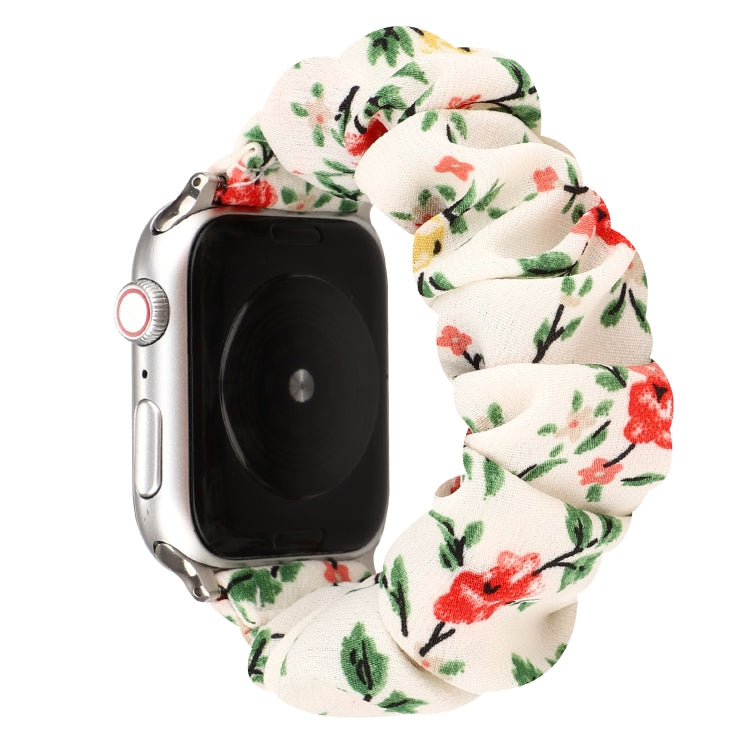 Cinturino in tessuto + anello per capelli in acciaio inossidabile, For Apple Watch Series 8&7 41mm / SE 2&6&SE&5&4 40mm / 3&2&1 38mm, For Apple Watch Ultra 49mm / Series 8&7 45mm / SE 2&6&SE&5&4 44mm / 3&2&1 42mm                                        ...