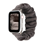 Cinturino in tessuto + anello per capelli in acciaio inossidabile, For Apple Watch Series 7 41mm / 6 & SE & 5 & 4 40mm / 3 & 2 & 1 38mm, For Apple Watch Series 7 45mm / 6 & SE & 5 & 4 44mm / 3 & 2 & 1 42mm                                               ...