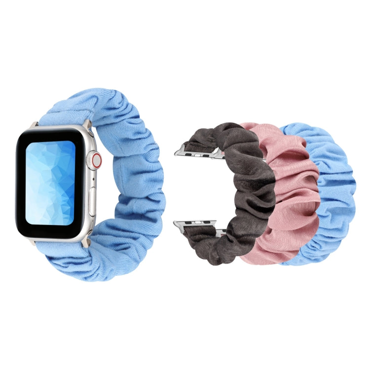 Cinturino in tessuto + anello per capelli in acciaio inossidabile, For Apple Watch Series 7 41mm / 6 & SE & 5 & 4 40mm / 3 & 2 & 1 38mm, For Apple Watch Series 7 45mm / 6 & SE & 5 & 4 44mm / 3 & 2 & 1 42mm                                               ...