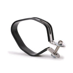 Morsetto in fibra di carbonio per silenziatore per tubo di scarico moto, OT097