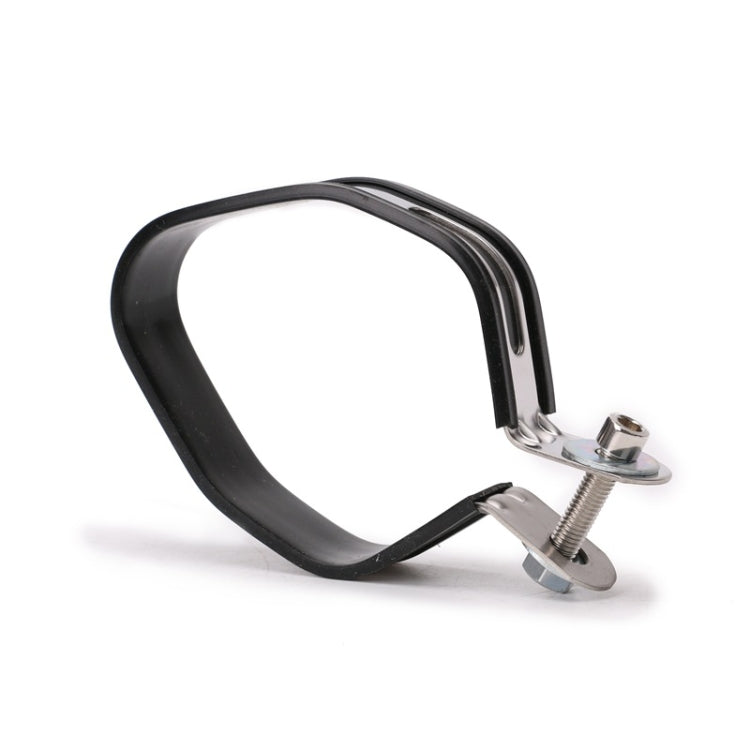 Morsetto in fibra di carbonio per silenziatore per tubo di scarico moto, OT097