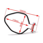 Morsetto in fibra di carbonio per silenziatore per tubo di scarico moto, OT097