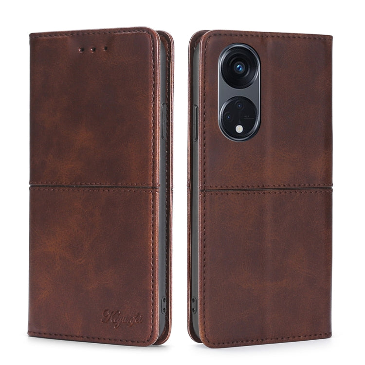 Custodia per telefono in pelle a vibrazione orizzontale magnetica con trama di mucca, For Motorola Moto G53 5G/G13 4G/G23 4G, For Motorola Moto G73 5G, For OPPO Reno8 T 5G/A1 Pro 5G, For Xiaomi Redmi 12C 4G
