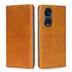 Custodia per telefono in pelle a vibrazione orizzontale magnetica con trama di mucca, For Motorola Moto G53 5G/G13 4G/G23 4G, For Motorola Moto G73 5G, For OPPO Reno8 T 5G/A1 Pro 5G, For Xiaomi Redmi 12C 4G