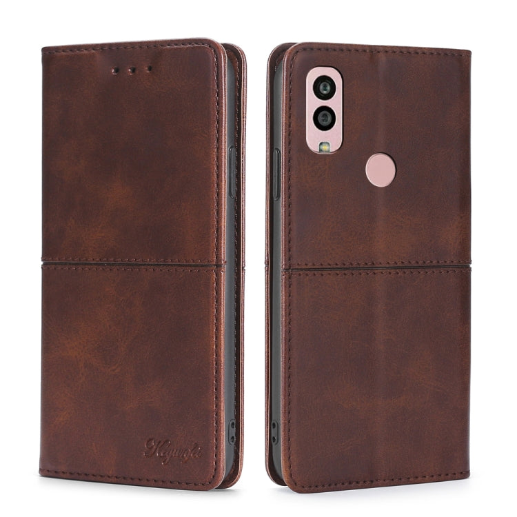 Custodia per telefono in pelle a vibrazione orizzontale magnetica con trama di mucca, For Kyocera Android One S10, For OnePlus Ace 2/11R