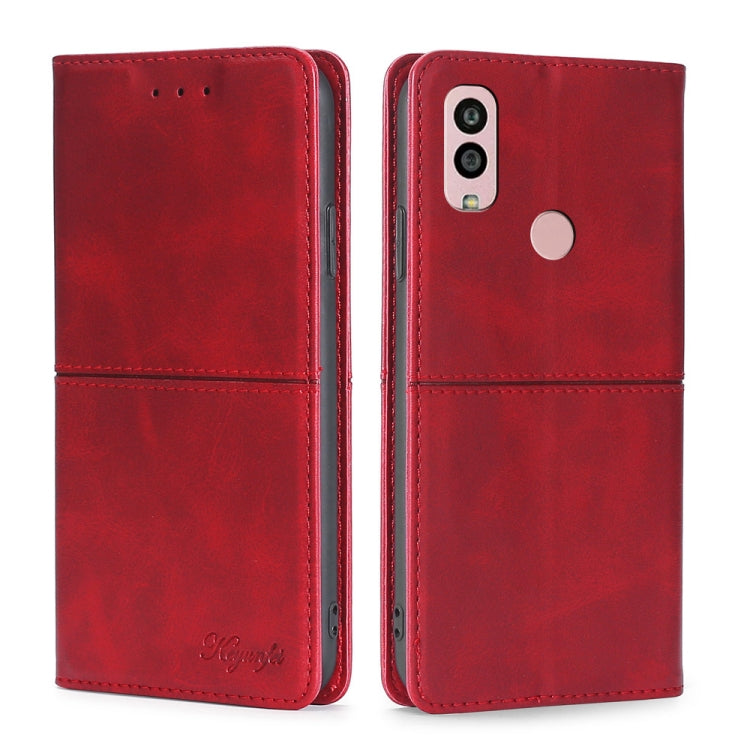 Custodia per telefono in pelle a vibrazione orizzontale magnetica con trama di mucca, For Kyocera Android One S10, For OnePlus Ace 2/11R