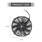 Ventola di raffreddamento dell'olio della trasmissione potente da 12 V 80 W con accessorio di montaggio, 7 inch, 9 inch, 10 inch, 12 inch, 16 inch