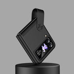 Custodia per telefono in pelle con cinturino da polso, For Samsung Galaxy Z Flip4 / Flip3
