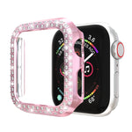 Custodia protettiva per PC a doppia fila di diamanti, For Apple Watch Series 6 / 5 / 4 / SE 2025 / 2023 / 2022 40mm, For Apple Watch Series 3 & 2 & 1 42mm