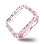 Custodia protettiva per PC a doppia fila di diamanti, For Apple Watch Series 6 / 5 / 4 / SE 2025 / 2023 / 2022 40mm, For Apple Watch Series 3 & 2 & 1 42mm