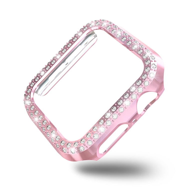 Custodia protettiva per PC a doppia fila di diamanti, For Apple Watch Series 6 / 5 / 4 / SE 2025 / 2023 / 2022 40mm, For Apple Watch Series 3 & 2 & 1 42mm
