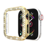 Custodia protettiva per PC a doppia fila di diamanti, For Apple Watch Series 6 / 5 / 4 / SE 2025 / 2023 / 2022 40mm, For Apple Watch Series 3 & 2 & 1 42mm