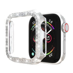 Custodia protettiva per PC a doppia fila di diamanti, For Apple Watch Series 6 / 5 / 4 / SE 2025 / 2023 / 2022 40mm, For Apple Watch Series 3 & 2 & 1 42mm