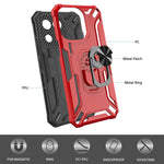 Custodia per telefono antiurto 2 in 1 Warship Armor, For Xiaomi 13, For Xiaomi 12, For Redmi Note 11 4G Global / Note 11s 4G