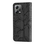 Custodia per telefono in pelle con motivo in rilievo dell'albero della vita, For Xiaomi Poco X5, For Xiaomi Poco X5 Pro