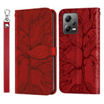 Custodia per telefono in pelle con motivo in rilievo dell'albero della vita, For Xiaomi Poco X5, For Xiaomi Poco X5 Pro