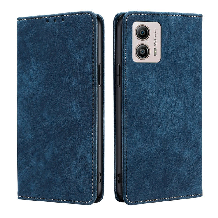 Custodia per telefono in pelle magnetica con spazzola antifurto RFID, For Motorola Moto G53 5G/G13 4G/G23 4G, For Motorola Moto G73 5G, For OPPO Reno8 T 5G/A1 Pro 5G, For Xiaomi Redmi 12C 4G