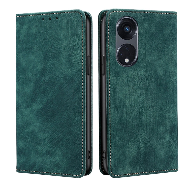 Custodia per telefono in pelle magnetica con spazzola antifurto RFID, For Motorola Moto G53 5G/G13 4G/G23 4G, For Motorola Moto G73 5G, For OPPO Reno8 T 5G/A1 Pro 5G, For Xiaomi Redmi 12C 4G