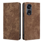 Custodia per telefono in pelle magnetica con spazzola antifurto RFID, For Motorola Moto G53 5G/G13 4G/G23 4G, For Motorola Moto G73 5G, For OPPO Reno8 T 5G/A1 Pro 5G, For Xiaomi Redmi 12C 4G