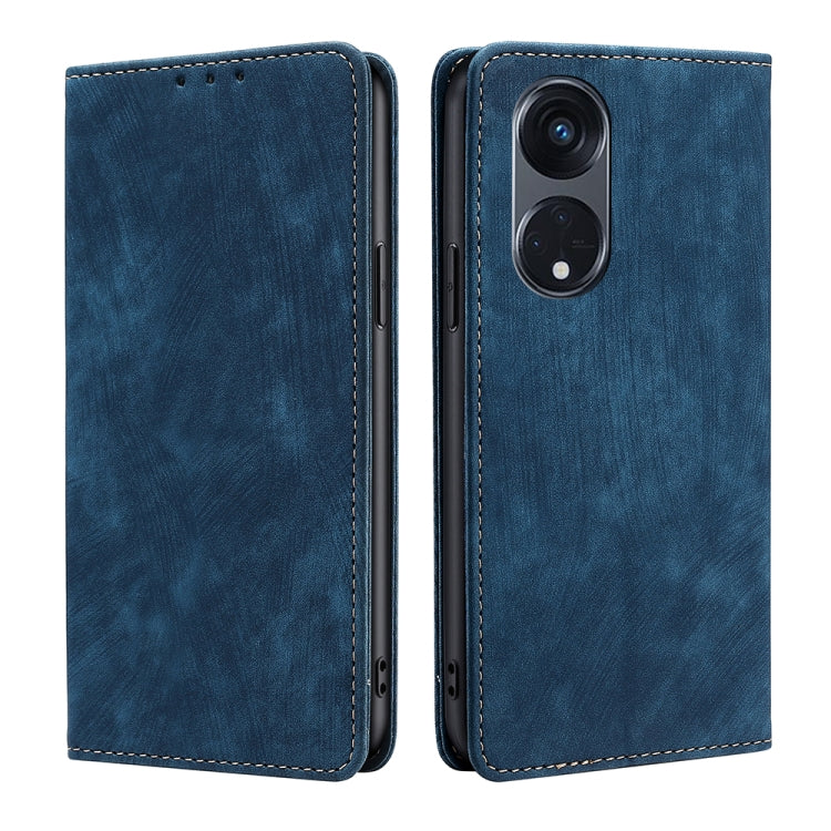 Custodia per telefono in pelle magnetica con spazzola antifurto RFID, For Motorola Moto G53 5G/G13 4G/G23 4G, For Motorola Moto G73 5G, For OPPO Reno8 T 5G/A1 Pro 5G, For Xiaomi Redmi 12C 4G