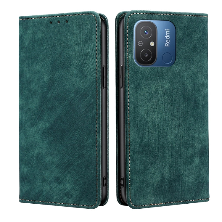 Custodia per telefono in pelle magnetica con spazzola antifurto RFID, For Motorola Moto G53 5G/G13 4G/G23 4G, For Motorola Moto G73 5G, For OPPO Reno8 T 5G/A1 Pro 5G, For Xiaomi Redmi 12C 4G