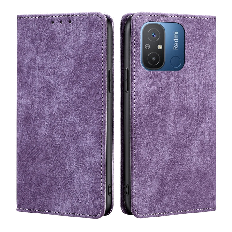 Custodia per telefono in pelle magnetica con spazzola antifurto RFID, For Motorola Moto G53 5G/G13 4G/G23 4G, For Motorola Moto G73 5G, For OPPO Reno8 T 5G/A1 Pro 5G, For Xiaomi Redmi 12C 4G