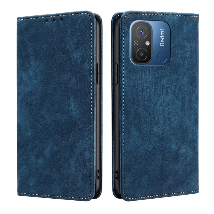 Custodia per telefono in pelle magnetica con spazzola antifurto RFID, For Motorola Moto G53 5G/G13 4G/G23 4G, For Motorola Moto G73 5G, For OPPO Reno8 T 5G/A1 Pro 5G, For Xiaomi Redmi 12C 4G