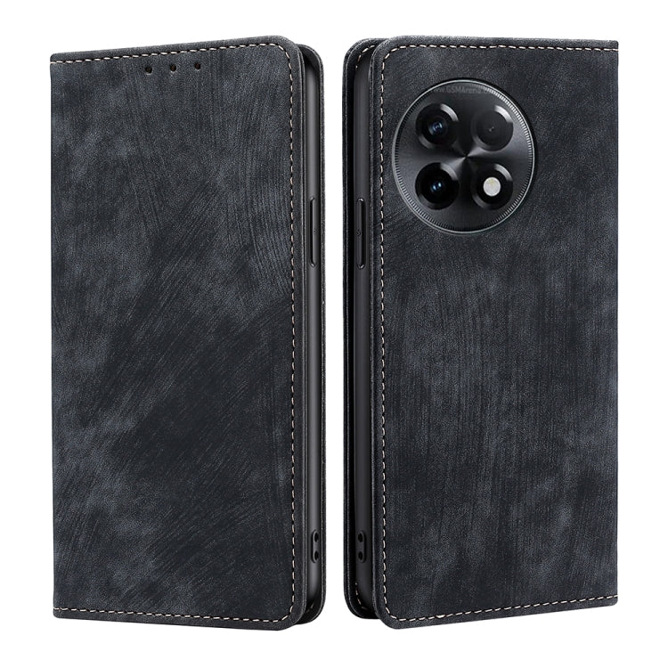 Custodia per telefono in pelle magnetica con spazzola antifurto RFID, For Kyocera Android One S10, For OnePlus Ace 2/11R
