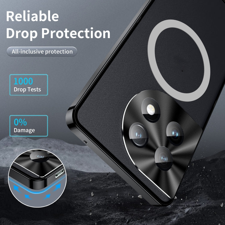 Custodia magnetica per telefono in metallo satinato MagSafe, For OnePlus 11