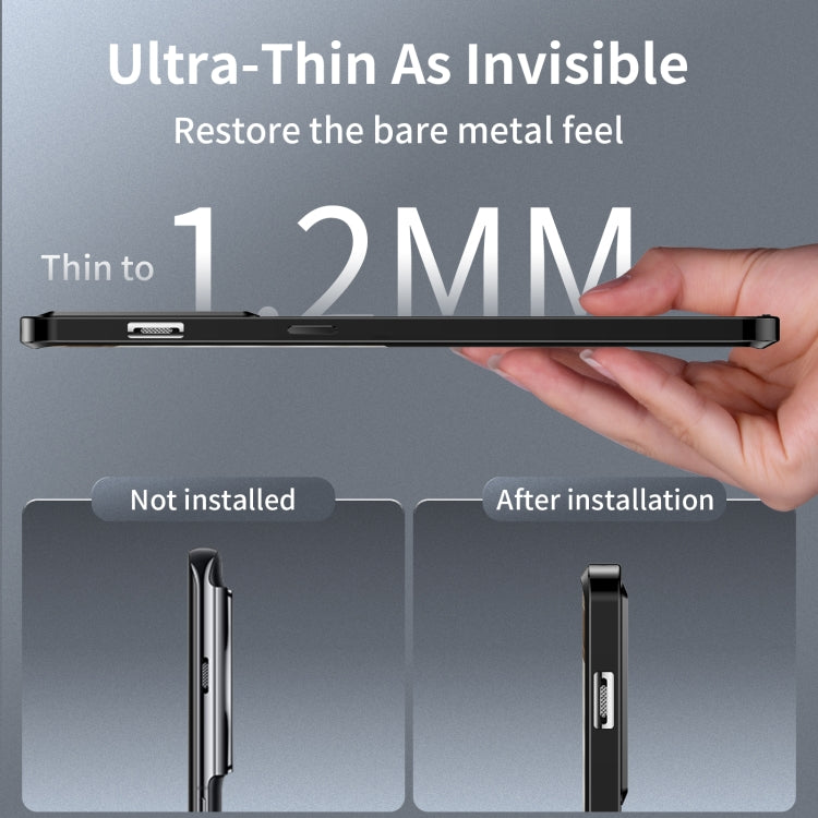 Custodia magnetica per telefono in metallo satinato MagSafe, For OnePlus 11