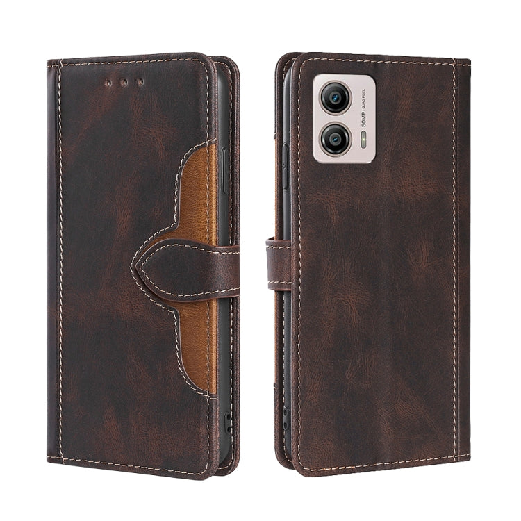 Custodia per telefono in pelle con fibbia magnetica Skin Feel, For Motorola Moto G53 5G/G13 4G/G23 4G, For Motorola Moto G73 5G, For OPPO Reno8 T 5G/A1 Pro 5G, For Xiaomi Redmi 12C 4G, For Kyocera Android One S10, For OnePlus Ace 2/11R