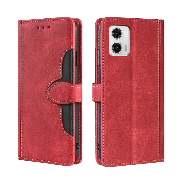 Custodia per telefono in pelle con fibbia magnetica Skin Feel, For Motorola Moto G53 5G/G13 4G/G23 4G, For Motorola Moto G73 5G, For OPPO Reno8 T 5G/A1 Pro 5G, For Xiaomi Redmi 12C 4G, For Kyocera Android One S10, For OnePlus Ace 2/11R