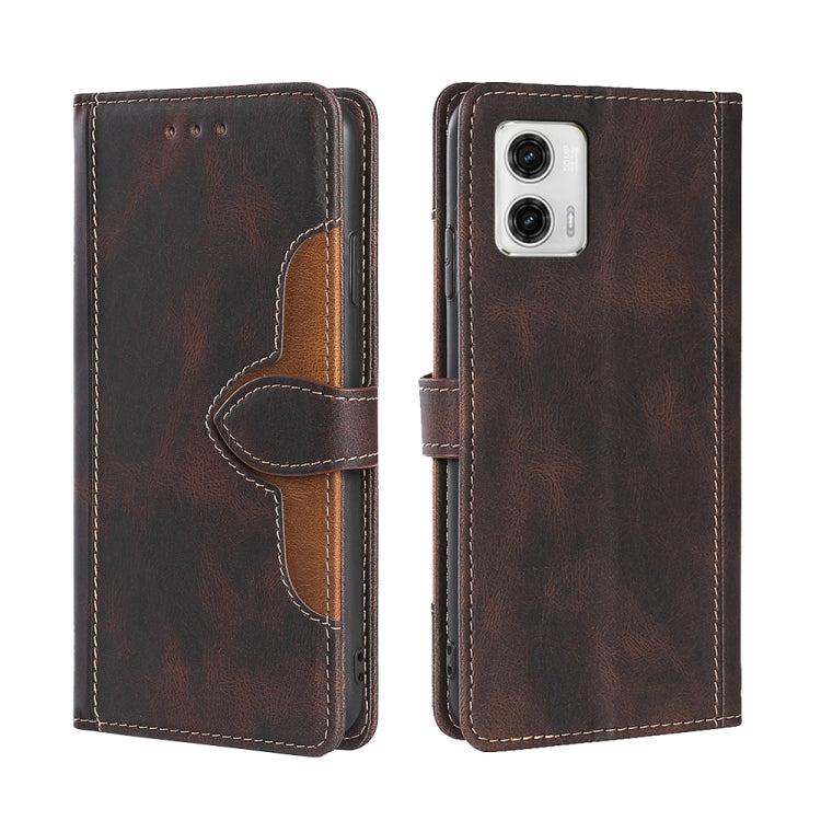 Custodia per telefono in pelle con fibbia magnetica Skin Feel, For Motorola Moto G53 5G/G13 4G/G23 4G, For Motorola Moto G73 5G, For OPPO Reno8 T 5G/A1 Pro 5G, For Xiaomi Redmi 12C 4G, For Kyocera Android One S10, For OnePlus Ace 2/11R