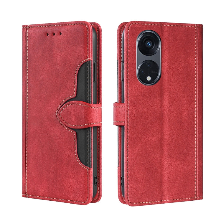 Custodia per telefono in pelle con fibbia magnetica Skin Feel, For Motorola Moto G53 5G/G13 4G/G23 4G, For Motorola Moto G73 5G, For OPPO Reno8 T 5G/A1 Pro 5G, For Xiaomi Redmi 12C 4G, For Kyocera Android One S10, For OnePlus Ace 2/11R
