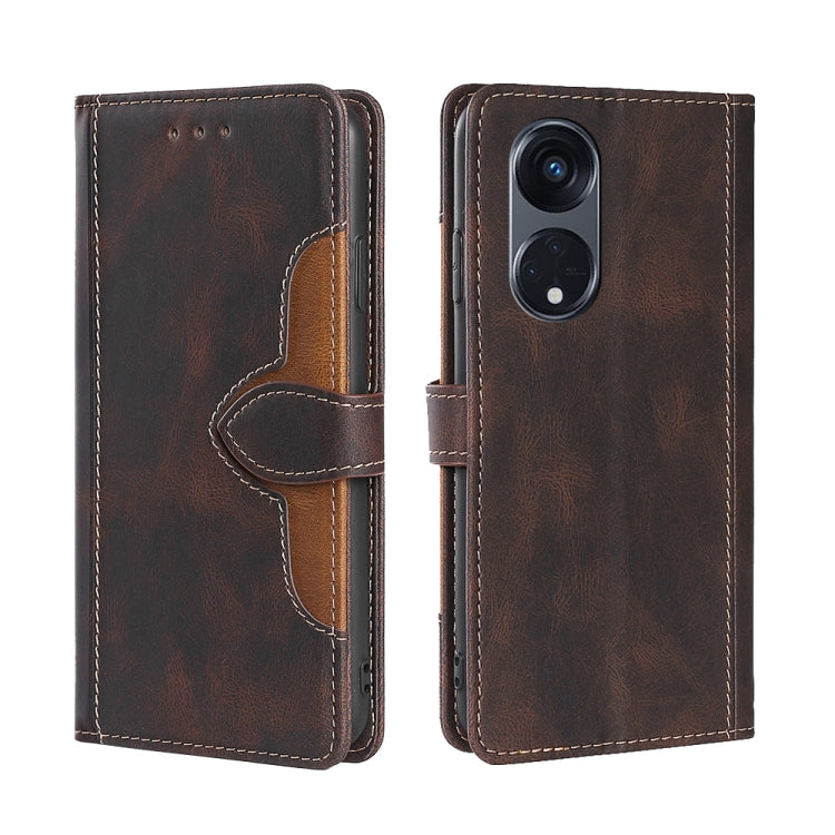 Custodia per telefono in pelle con fibbia magnetica Skin Feel, For Motorola Moto G53 5G/G13 4G/G23 4G, For Motorola Moto G73 5G, For OPPO Reno8 T 5G/A1 Pro 5G, For Xiaomi Redmi 12C 4G, For Kyocera Android One S10, For OnePlus Ace 2/11R