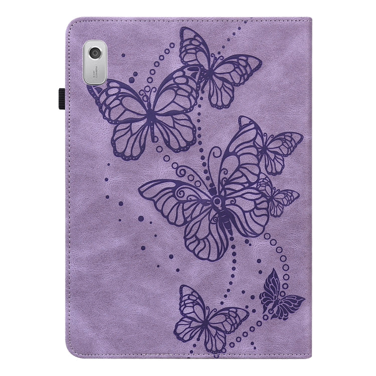 Custodia per tablet in pelle con motivo a farfalla goffrata, For Lenovo Tab M9
