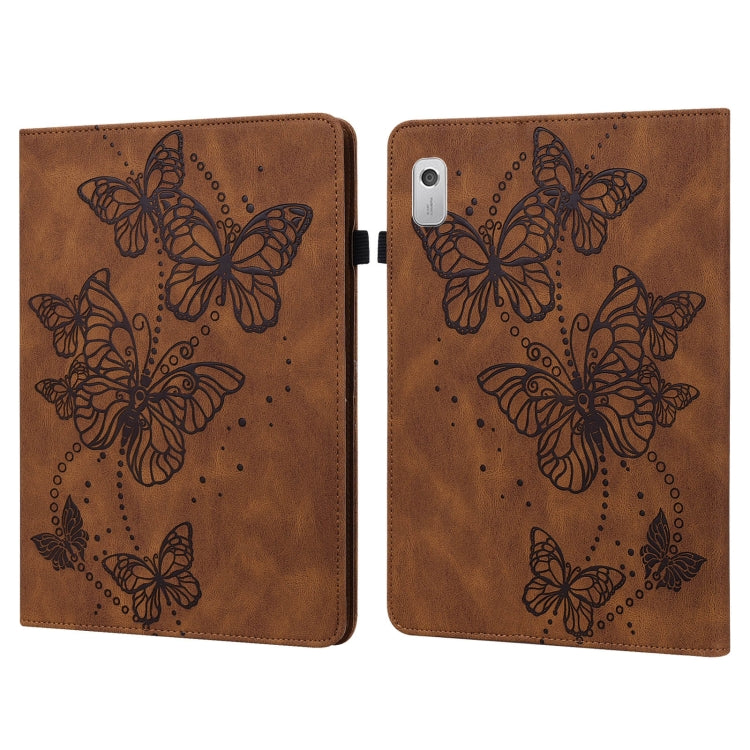 Custodia per tablet in pelle con motivo a farfalla goffrata, For Lenovo Tab M9