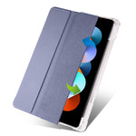 Custodia per tablet Smart Leather in TPU trasparente pieghevole a 3 pieghe con slot per penna, For Xiaomi Redmi Pad 10.61