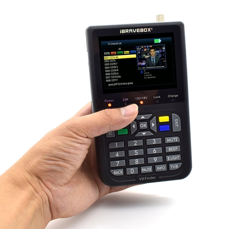 iBRAVEBOX V9 Finder digitale segnale satellite con LCD 3,5"