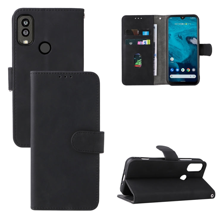 Custodia per telefono in pelle con vibrazione magnetica Skin Feel, For Kyocera Android One S10, For OnePlus 11R 5G / Ace 2 5G