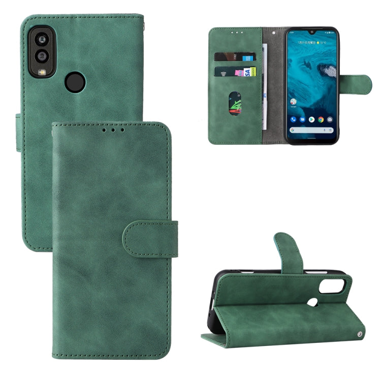 Custodia per telefono in pelle con vibrazione magnetica Skin Feel, For Kyocera Android One S10, For OnePlus 11R 5G / Ace 2 5G
