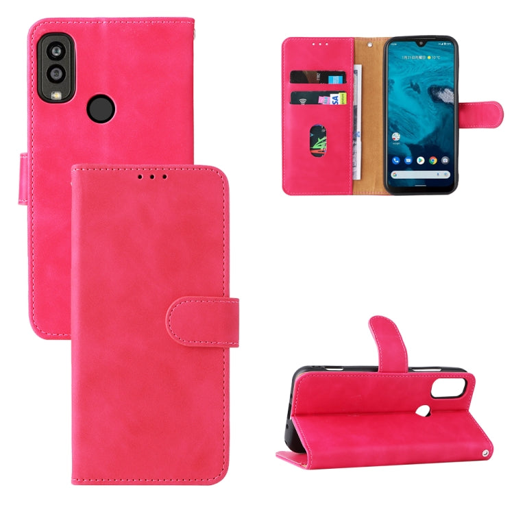 Custodia per telefono in pelle con vibrazione magnetica Skin Feel, For Kyocera Android One S10, For OnePlus 11R 5G / Ace 2 5G