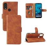 Custodia per telefono in pelle con vibrazione magnetica Skin Feel, For Kyocera Android One S10, For OnePlus 11R 5G / Ace 2 5G