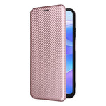 Custodia per telefono in pelle con vibrazione in fibra di carbonio, For Honor X7a, For Honor X8a, For Kyocera Android One S10, For Motorola Moto G73