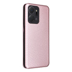 Custodia per telefono in pelle con vibrazione in fibra di carbonio, For Honor X7a, For Honor X8a, For Kyocera Android One S10, For Motorola Moto G73
