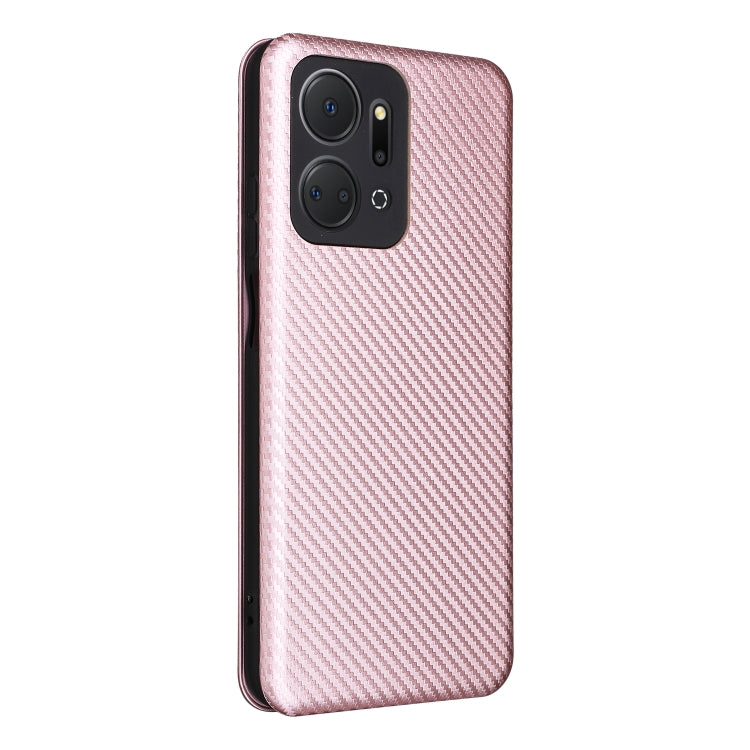 Custodia per telefono in pelle con vibrazione in fibra di carbonio, For Honor X7a, For Honor X8a, For Kyocera Android One S10, For Motorola Moto G73