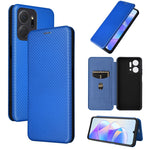 Custodia per telefono in pelle con vibrazione in fibra di carbonio, For Honor X7a, For Honor X8a, For Kyocera Android One S10, For Motorola Moto G73